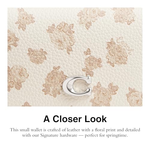 Coach Women's Mila Small Flap Wallet with Floral Print Accessory-Travel, LH/Chalk Multi4