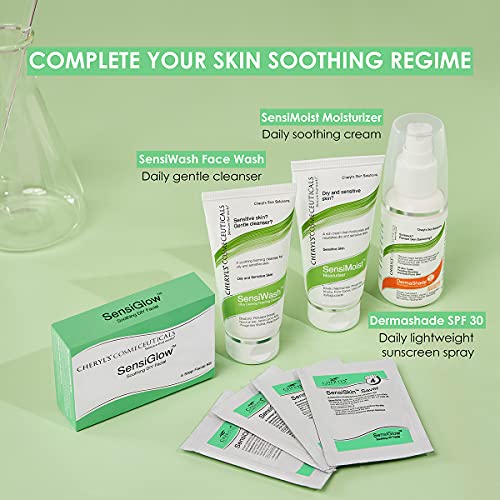 Image of Cheryl's SensiGlow DIY Facial Kit with Aloe Vera, Lactic Acid, Calendula Oil for for Radiant, Glowing Skin, Easy DIY Home Facial Kit for Women, Used by Beauty Experts in Salons for Sensitive Skin,17gm