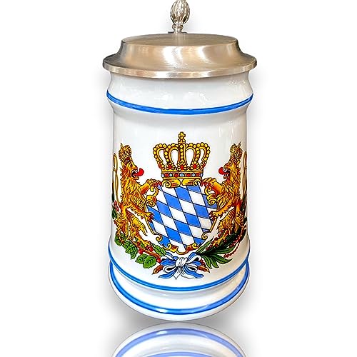 Gravuren Feller Bierkrug Bayernwappen mit...