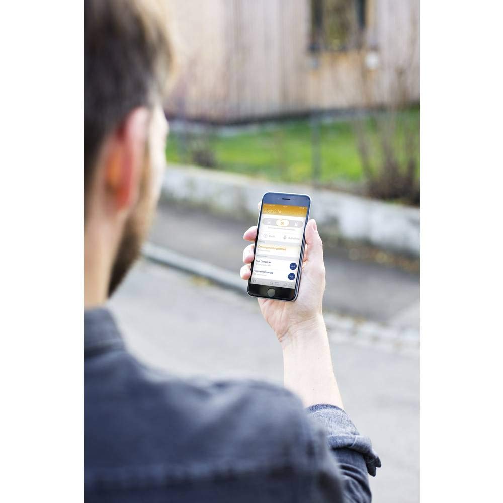 ABUS Smartvest sistema de alarma inalámbrico Central de alarma antirrobo | ampliable | ganador de la prueba | acceso remoto iOS + Andriod app | blanco | 38828