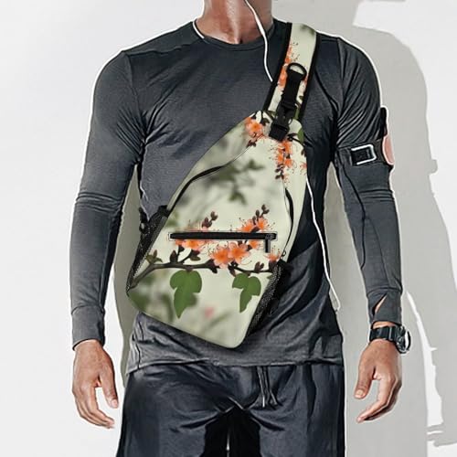Bolso bandolera floral para trekking y uso casual unisex miniatura 7