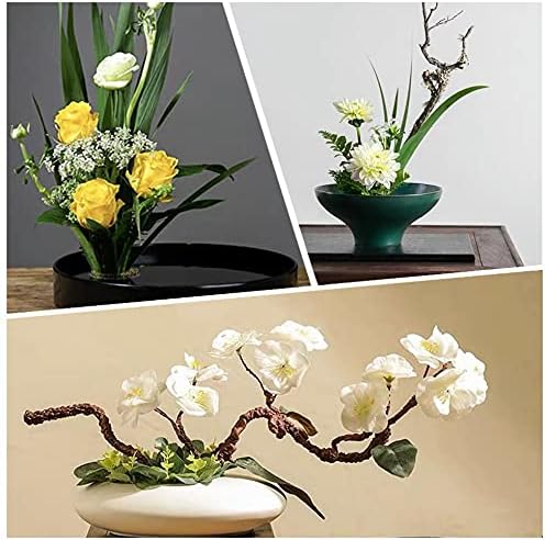 Miniatura 6 de 3 ranas de flores para suministros de arreglos florales, arreglos florales japoneses Ikebana Kenzan, ranas de alfiler para flores con base de goma,
