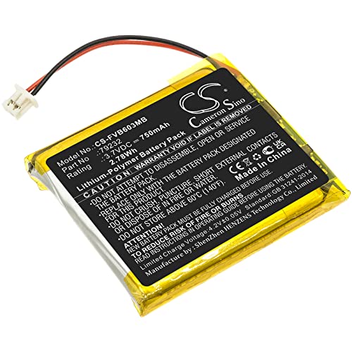 TCTK Akku 750mAh Kompatibel mit [Lionelo] Babyline 5.1 (2 Wires Version), für [TakTark] BM603, für [Floureon] VB601, VB603, VB605 Ersetzt 79232 FBA
