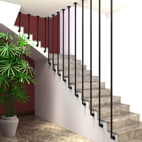 Barandilla de escalera pequeña para evitar caídas en escalones de dos tramos 4