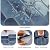 VaryPaper 10 Sheets Blue Peel and Stick Backsplash for Kitchen Stick on Backsplash Waterproof Removable Vinyl Back Splash Sticky Tiles Self Adhesive Wall Tiles for Bathroom Laundry Room 12''x12''