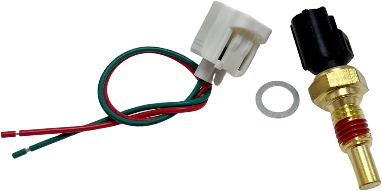 Cylinder Head Temperature Sensor w/Wire Harness Plug F65Z9G004AB 8L3Z6G004A Compatible with E-150 E-250 E-350 F-150 Crown Vitoria Town Car F-250 F-350 F-450 F-550