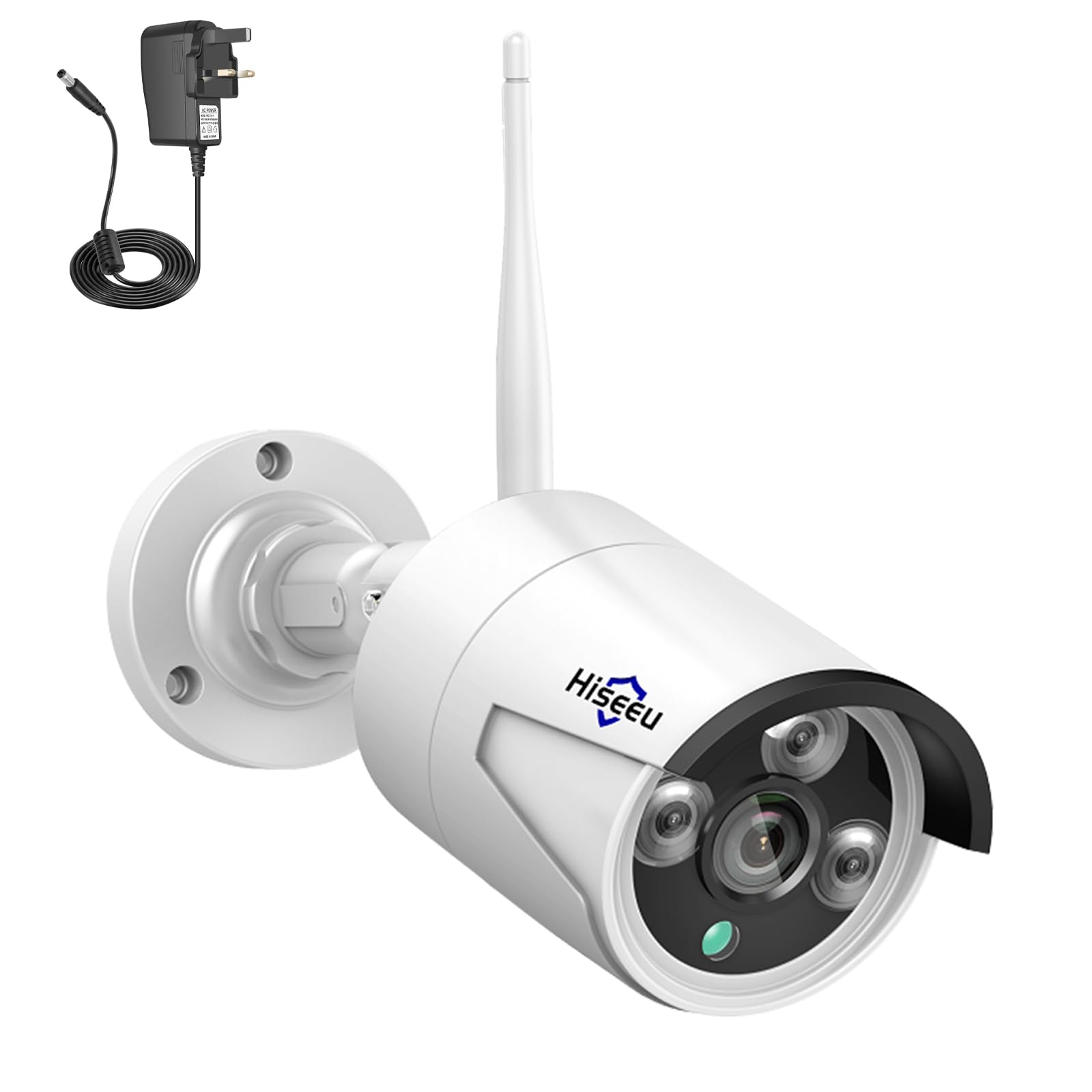 Camera Add on 5MP Outdoor Wireless Security Camera, Waterproof Outdoor Indoor 3.6mm Lens IR Cut Day & Night Vision with Power Adapter, Compatible 10CH Wireless Security System