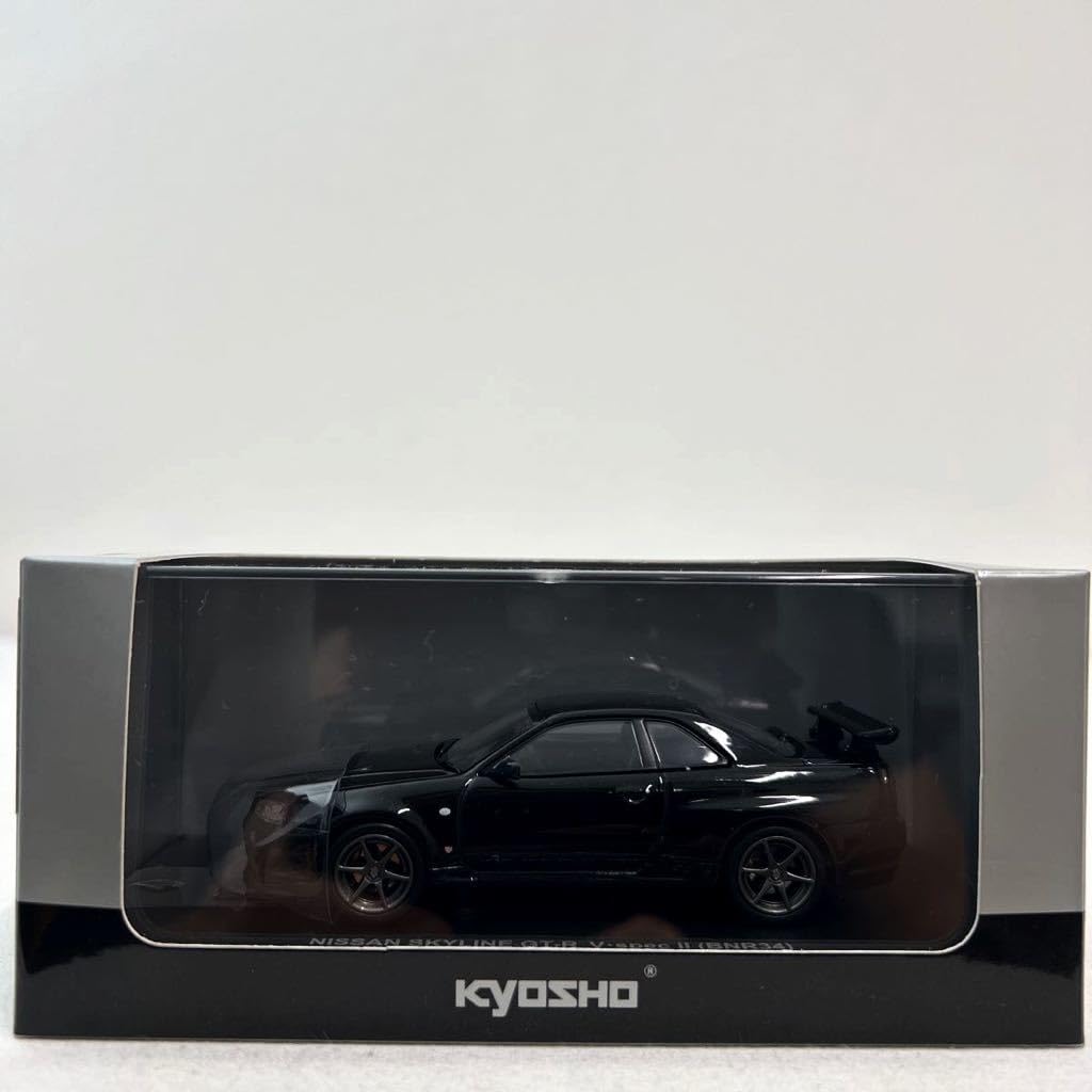 Amazon | 京商 1/43 SKYLINE GT-R BNR34 V-specⅡ Black Pearl 日産