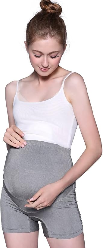 LVFEIER Anti Radiation Silver Printed Maternity Shorts