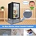 KUPAO Mini Fridge Stand with Silicone Drip Tray, Universal Adjustable Base with 4 Strong Feet, 23.6