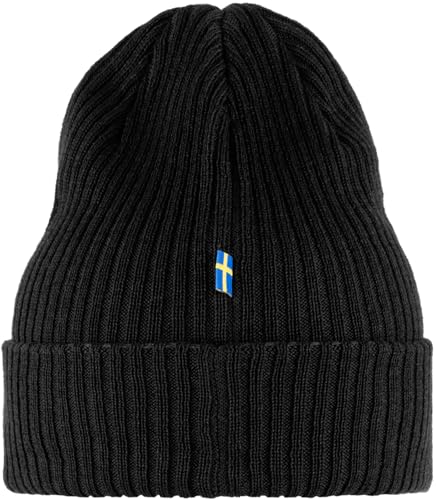 Fjällräven Unisex Rib Hut, Black, One Size