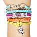 Unicorn Bracelets Unicorn Charm-Girls Horse Lover Jewelry Gifts-Braided Adjusted (Unicorn)