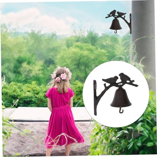 jojofuny 1 Unidade Campainha Decoração Ao Ar Livre De Metal Sino De Jardim Sino De Jantar Carrilhão