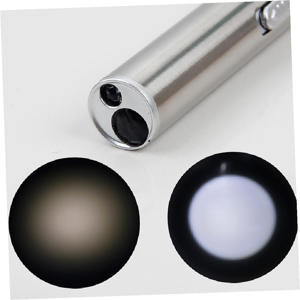 2pcs USB Rechargeable Pen Light LED Flashlight with White and Yellow Light, Metal Compact Torch for Nurses and Doctors, Portable Diagnostic Tool and Pupil Exam