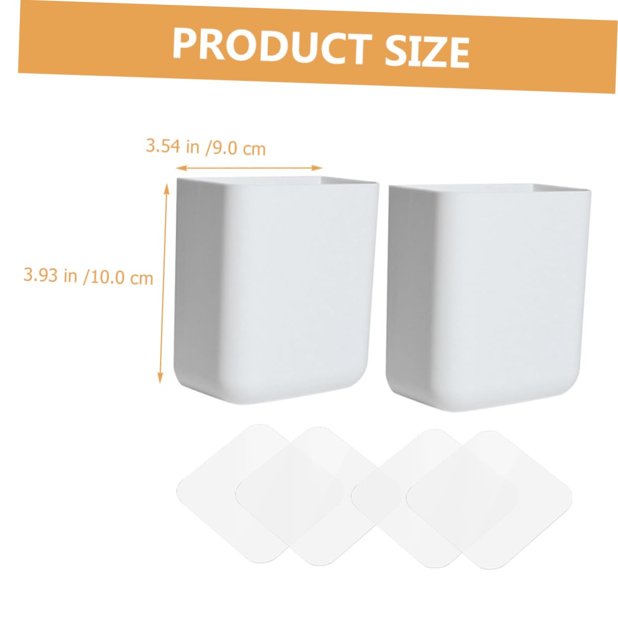 Set di 2 supporti per telecomandi da parete in plastica bianca adesiva per casa e ufficio, multiuso, per telecomandi TV e telefoni