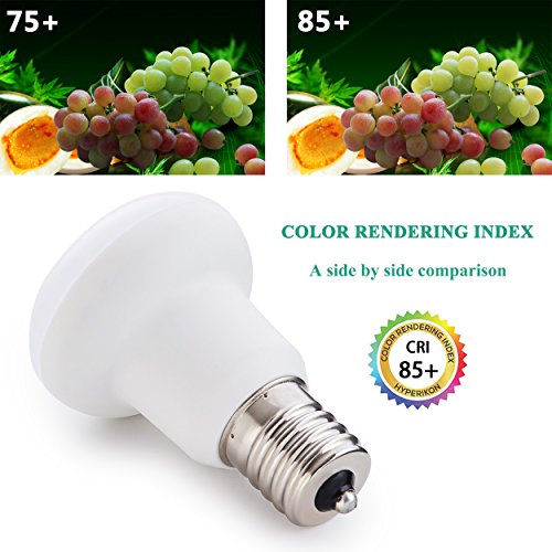 (Pack Of 4) Br14 R14 E17 Led Bulb, 3W (30W Equivalent), 3000K (Warm White), Cri 85+, Wide Flood Light Bulb For Ceiling Fan, 120° Beam Angle, Not-Dimmable #TOP1