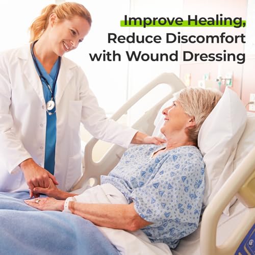 image for AUVON Sacral Silicone Foam Dressing with Clear Border for Easy Wound M