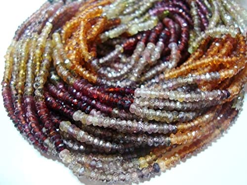 Saphir de Tunduru rondelles facettées 2.8mm perles naturelles haut de gamme pour bijoux fins
