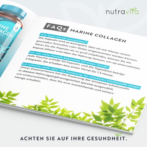 Kollagen Nutravita Marine und Hyaluronsäure Komplex 1150 mg