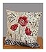 Produktbild atelier alles-Spitze Gobelin-Kissenhülle Mohnblumen 45 x 45 cm Dekokissen Kissenbezug Zierkissen Sofakissen