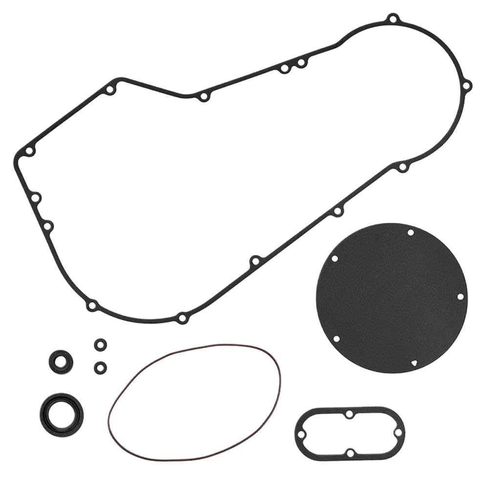 Motorcycle Clutch Primary Cover Gasket Kit Compatible with Softail Super Electra Road King Sportster 883 Heritage Softail