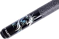 Vista 3 de Taco de billar de 58 pulgadas, serie pintada a mano, 2 piezas, con envoltura de lino irlandés