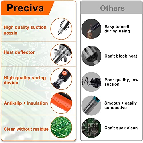 Preciva USOW108S 929D-V Electric Desoldering Iron Solder Sucker, Portable Desoldering Gun,110V Desoldering Pumps thumb #5