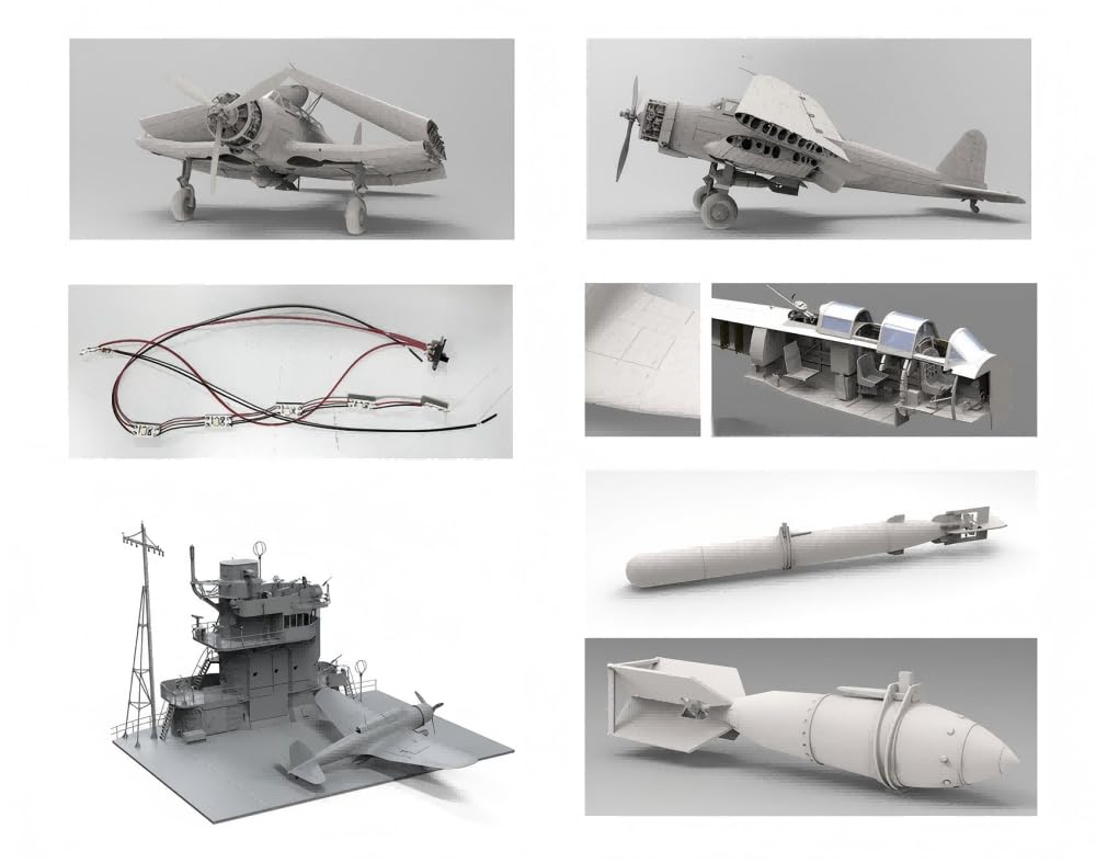 Amazon | ボーダーモデル 1/35 赤城艦橋 + 九七式艦上攻撃機