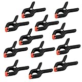 PhotoSEL CL135SC - Pinzas de fotografía para Sujetar Fondos y Accesorios (35 mm, 12 Unidades)