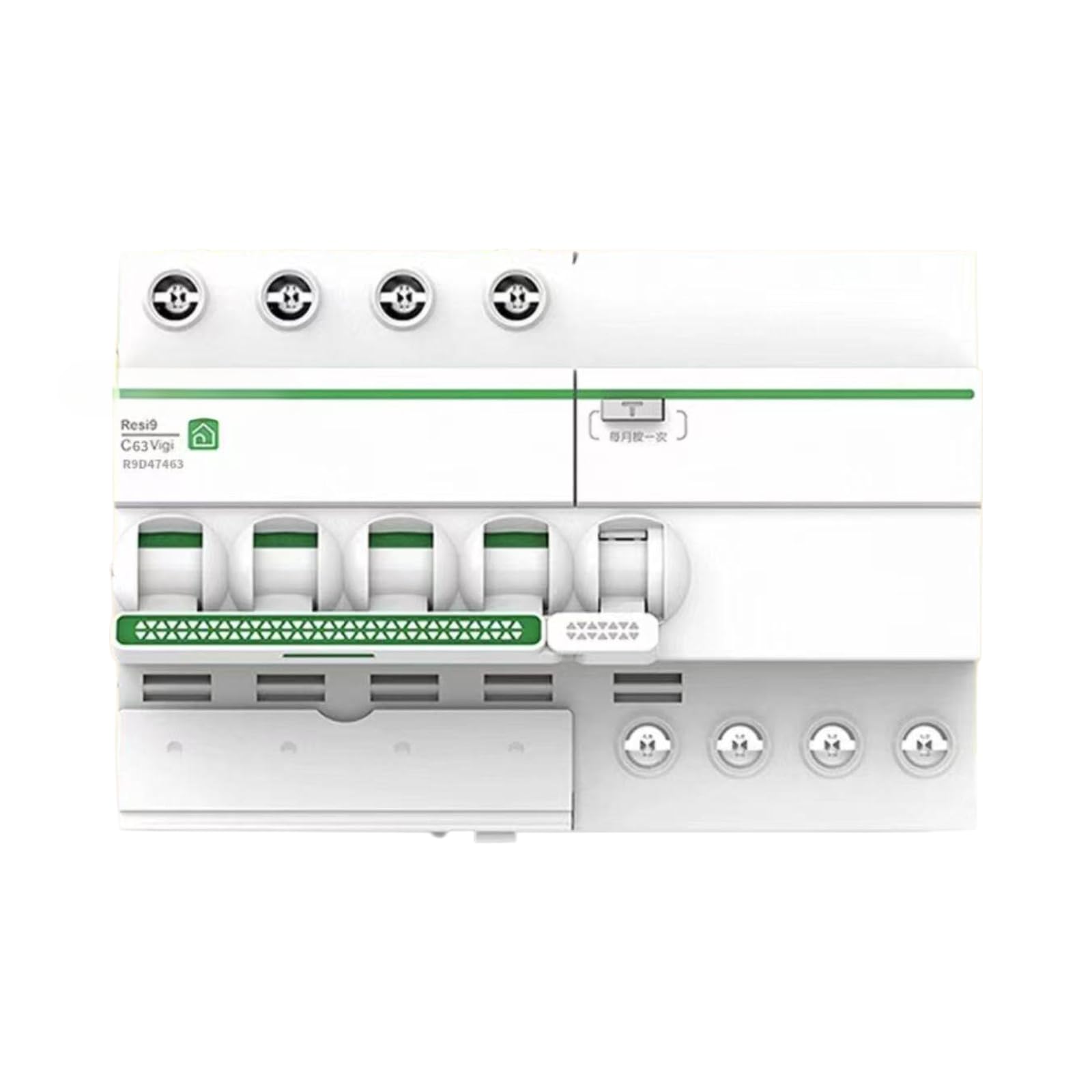 Disjoncteur R9 2P 63A 4P haute performance pour réseau triphasé