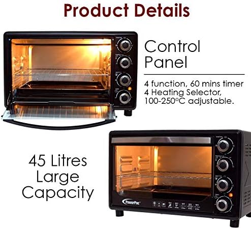 PowerPac PPT45 Oven Control Panel and Capacity