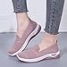Orthopedic Sneakers for Women Summer Breathable Mesh Slip On Soft Sole Walking Shoes Lightweight Casual Comfortable Fashion Tennis Shoes with Arch Support Pink