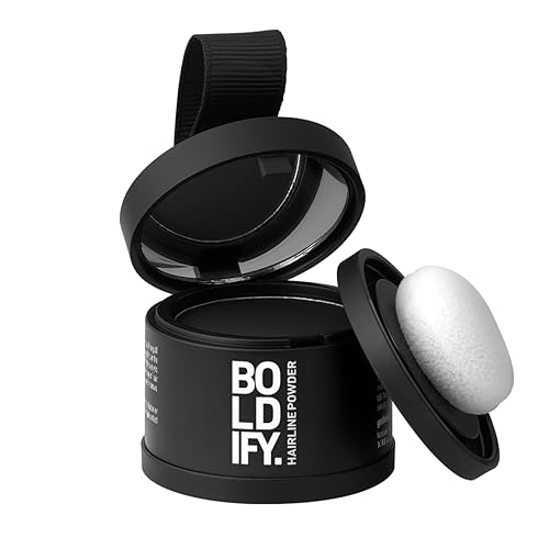Miniatura 38 de BOLDIFY Polvo de línea capilar (GRANDE, 10g) - Color de cabello para retoque de raíces para cobertura de canas - Polvo para el cabello que oculta