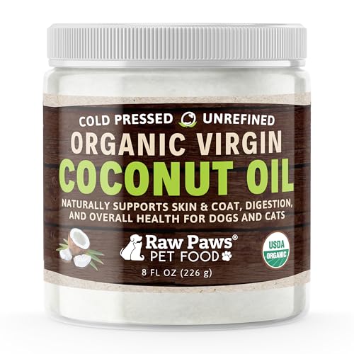 Raw Paws Organic Virgin Coconut Oil for Dogs & Cats,