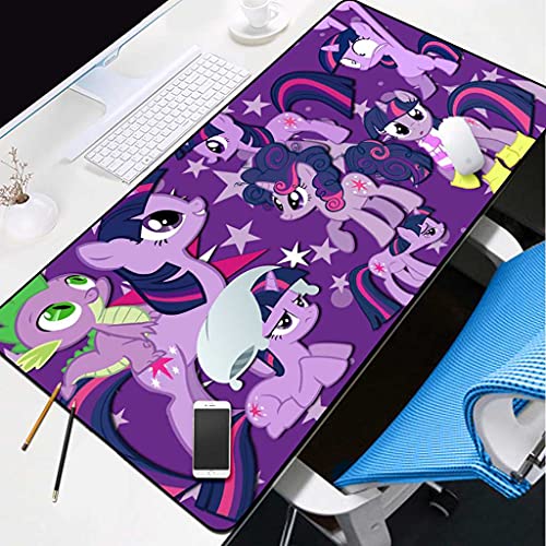Tapis de souris gaming XXL pour bureau et maison motif violet