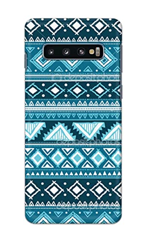 Image of PRINTFIDAA Coloured Tribal Pattern Hard Back Cover for Samsung S10 Plus (6.4 inch), SM-G975F / DS, SM-G975U, SM-G975W Back Cover -(P6) KAT1008