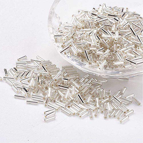 LOT DE 500 PERLES DE ROCAILLE TUBE ARGENT 5 mm - LIVRAISON GRATUITE - CREATION Cover