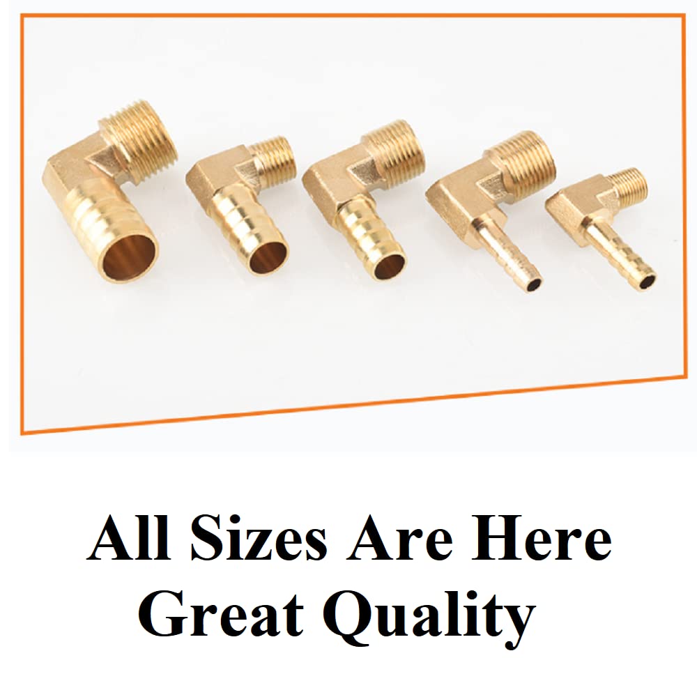10 STKS Slang Prikkeldraad Elleboog Fitting, 90 Graden Elleboog, L Haakse Elleboog, Pijp Connector Prikkeldraad, Gelijke Prikkeldraad Joint Adapter, Slang Barb Fitting voor Water(4mm / 0.16in