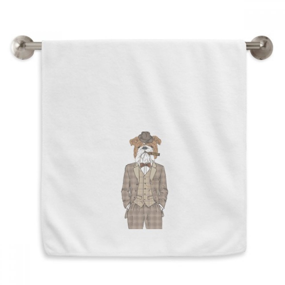 Serviette blanche absorbante 13x29 inch motif chien pour éviter l'humidité