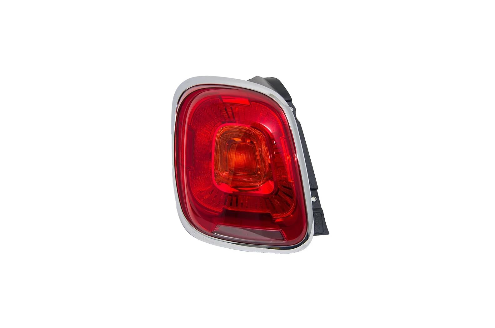 Fanale Faro Posteriore Fanalino Stop Sinistro Destro o Coppia per 500X con Cornice Cromata dal 2015 al 07/2018 NO LED (Sinistro)