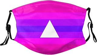 Pansexual Pan Gay Pride Flag Mask Protect Respiratory System Breathe with Peace of Mind Black