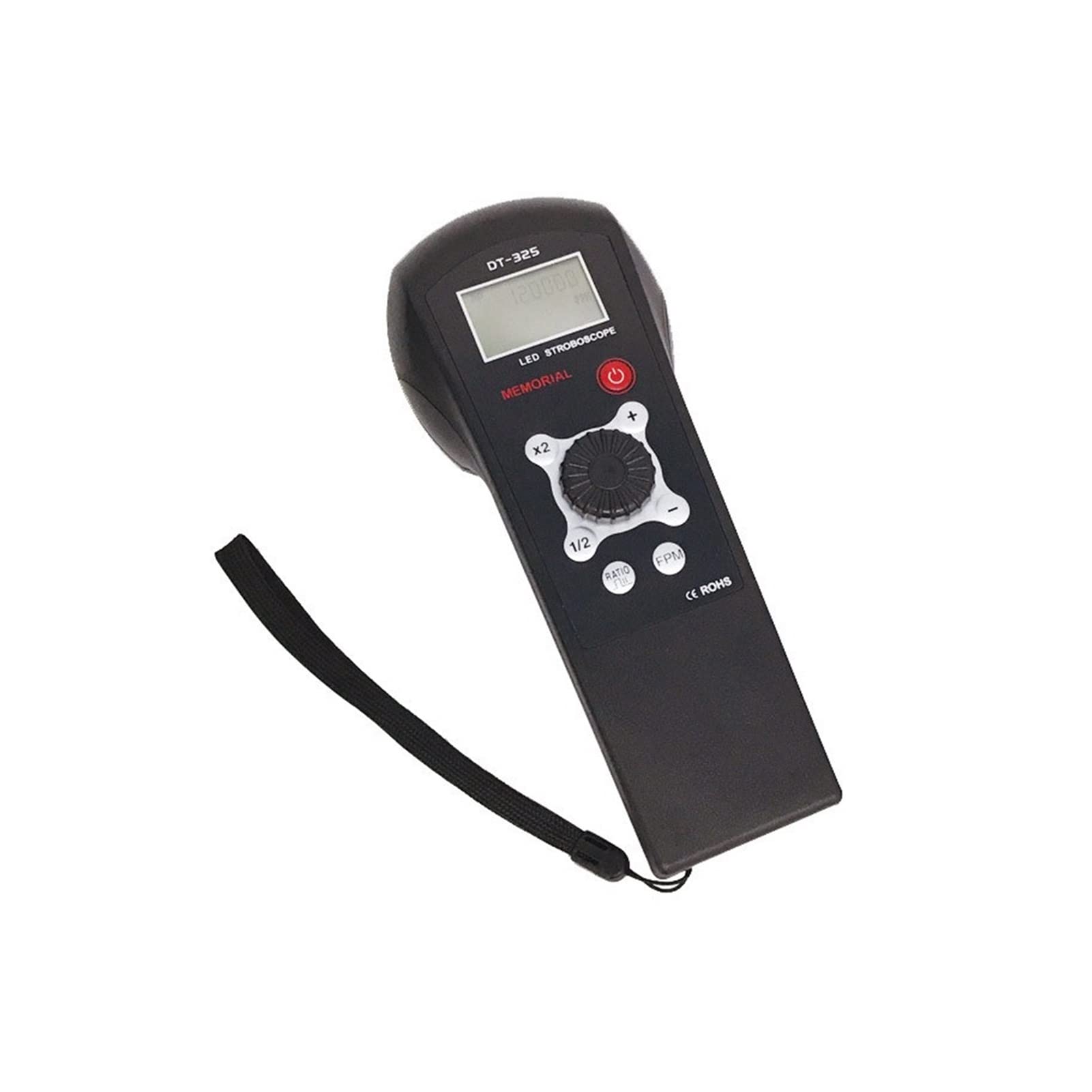 Digital Handheld Stroboscope Digital Handheld Stroboscope DT325E Meter 60 to 120000 FPM LED Flash Strobe Tachometer for Equipment Fault Detection and Maintenance