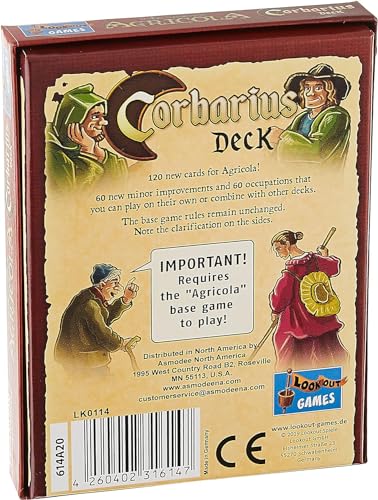 Agricola (Revised Edition) Corbarius Deck Expansion | Strategy Game | Farming Game for Adults and Teens | Advanced Board Game | Ages 12+ | 1-4 Players | Avg. Playtime 90 Mins | Made by Lookout Games - Image 2
