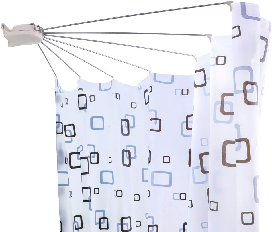 SOLVUR Tringle De Rideau De Douche En Forme De Losange En Coin [Les Deux Côtés: 22 Po à 34,8 Po