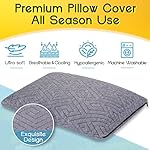 Travel Pillow for Sleeping Camping, Memory Foam Small Pillow with Breathable Cover for Backpacking, Airplane, Car (15.5 X 12 Inch) - Image 4