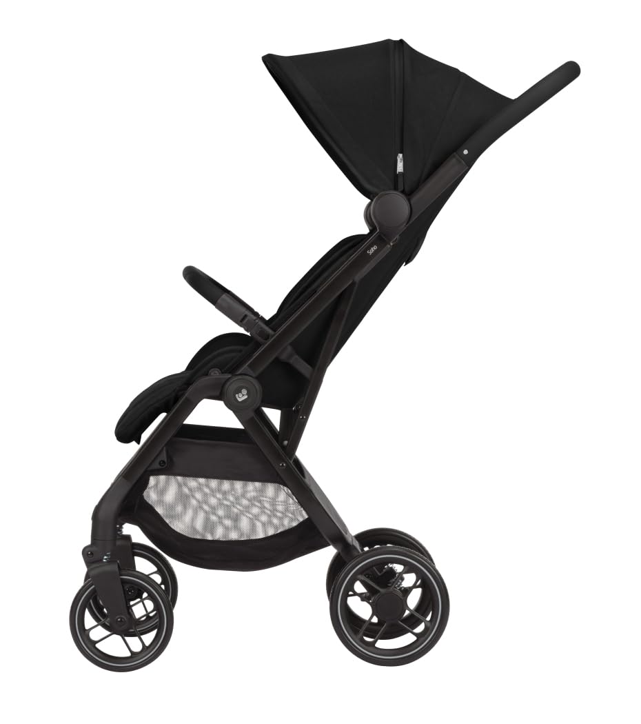 Maxi-Cosi Soho Cochecito, 0-4 años, 0-22 kg, Cochecito ultracompacto, Plegado automático con una sola mano, Silla espaciosa, 3 reclinaciones, Reclinación total, Funda extraíble, Twillic Black