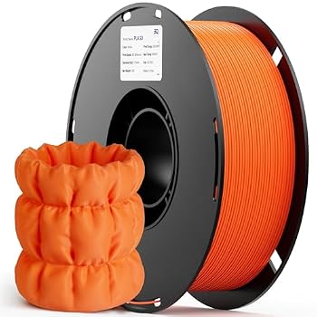BIQU PLA GO 3D Printer Filament 1.75mm 1KG(2.2lbs) Spool (Orange)