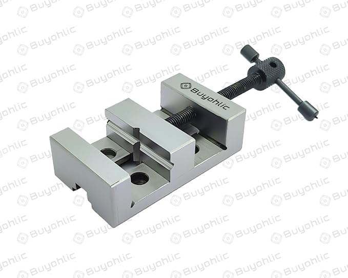 Morsa di precisione da 60 mm, in acciaio temprato e rettificato, corpo compatto (senza guide laterali)