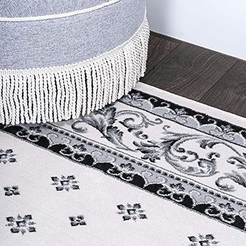 Tapete Cream/Light Gray 2x10 Runner JONATHAN Y miniatura 4