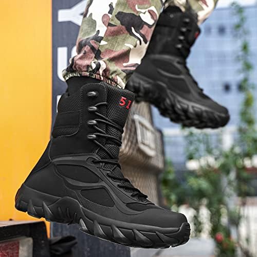 Men's Tactical Hiking Boots, Breathable Lightweight Combat Boots for Military & Desert Work, Durable Outdoor Boot for Men